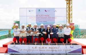 Dhawa Ho Tram Hotel topped out on schedule