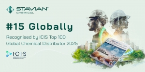 Stavian Chemical ranks top 15 in ICIS global distributor list