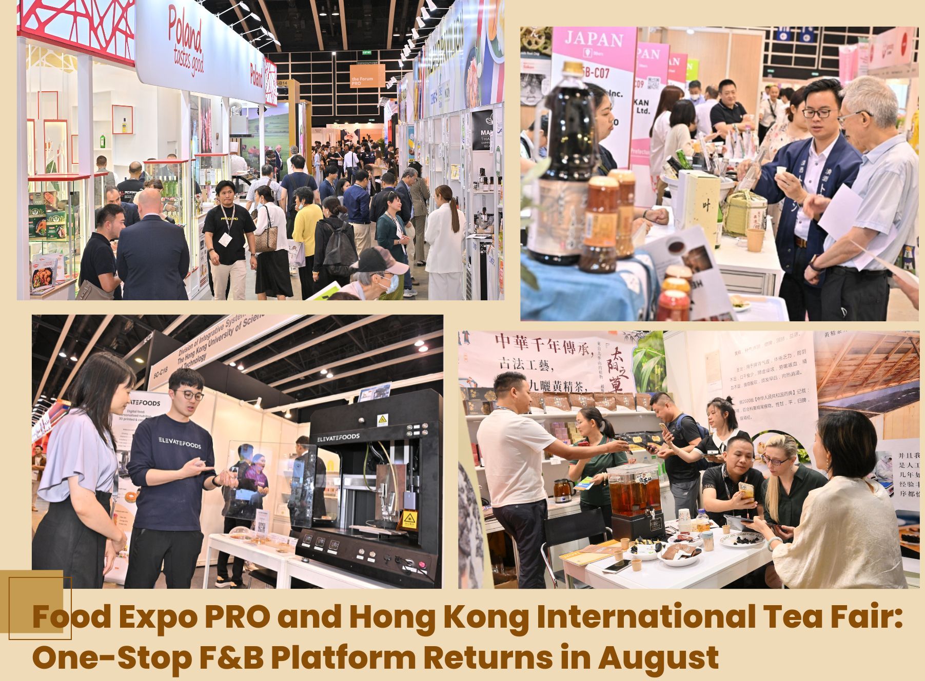 Food Expo PRO and Hong Kong International Tea Fair: One-Stop F&B Platform Returns in August