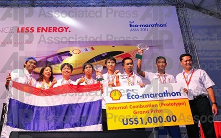 Thai teams sweep awards at Shell Eco-marathon Asia 2011