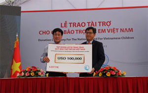 korean business helps needy vietnamese children