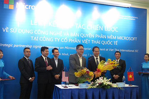 viet thai enters agreement for microsofts licenced software