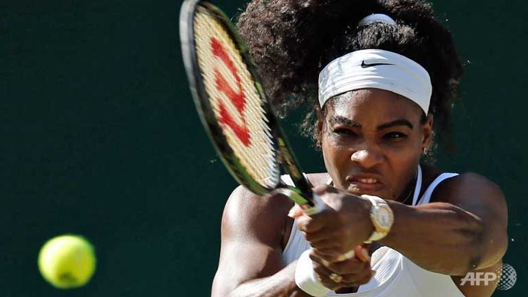 serena muguruza into wimbledon final