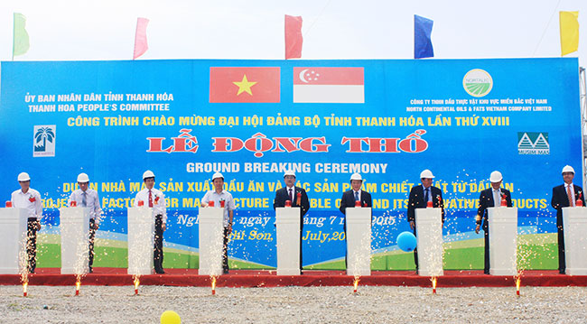 Thanh Hoa edible oil project enters first stage