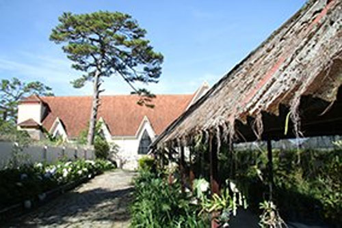 a historic monastery in dalat