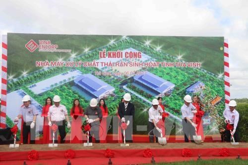 Ground broken on household solid waste treatment plant in Tra Vinh