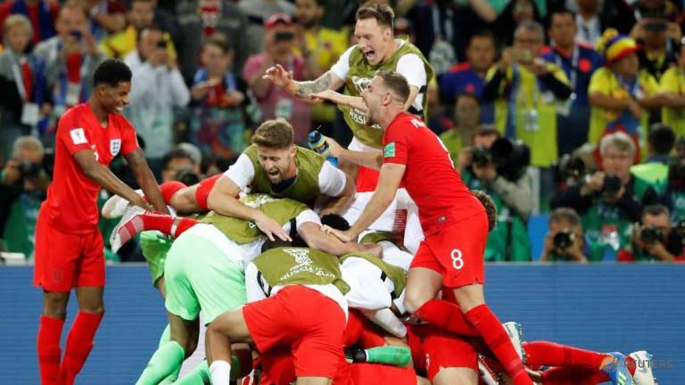 world cup england beat colombia on penalties to reach quarter finals
