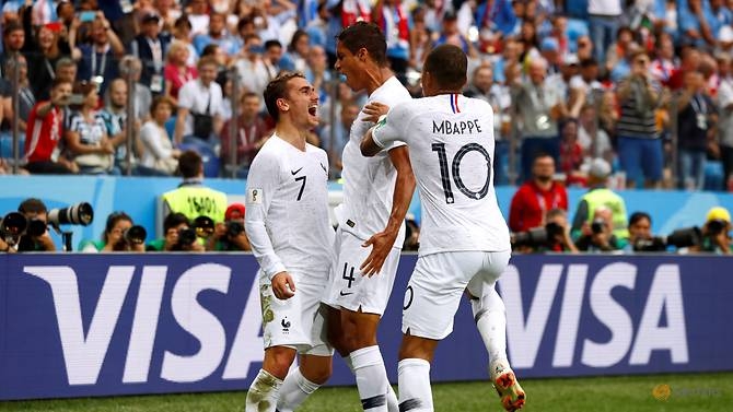 world cup griezmann inspires france past punchless uruguay in world cup quarter final