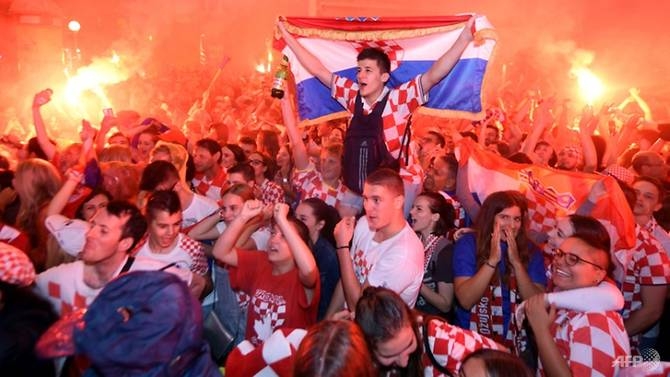 world cup croatia on fire after england victory