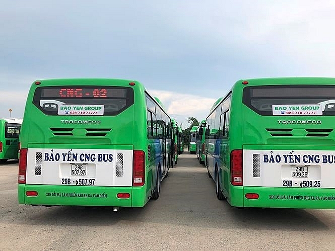 eco friendly bus to start running in in hanoi