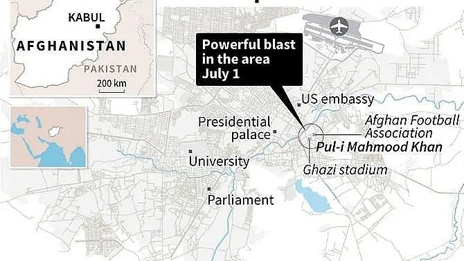 at least 53 wounded as powerful car bomb rocks kabul