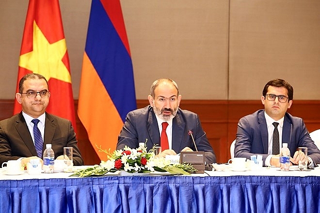 armenian pm seeks to boost trade investment ties with vietnam
