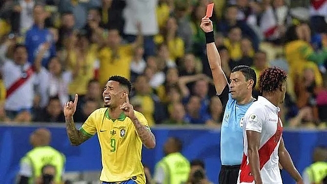 brazil win copa america despite jesus dismissal