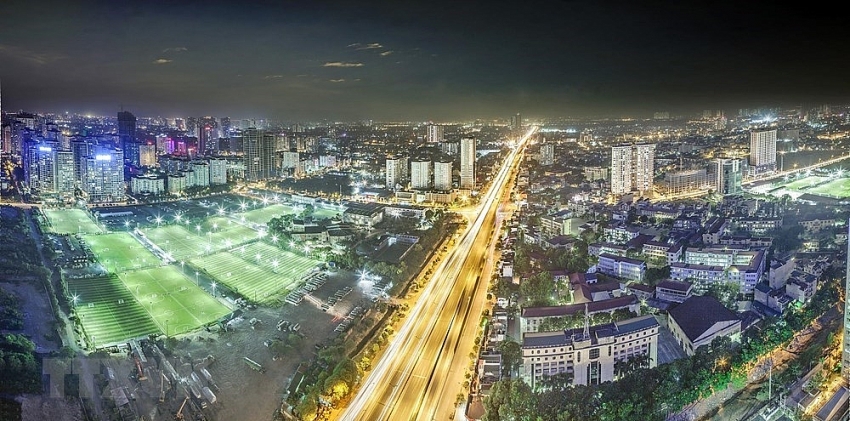 modern hanoi sky view