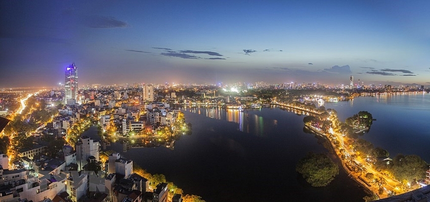 modern hanoi sky view