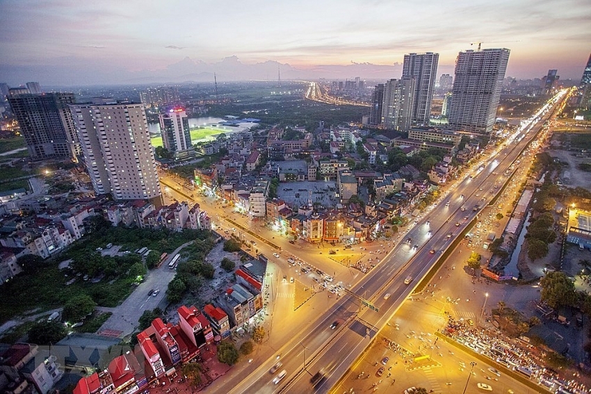 modern hanoi sky view