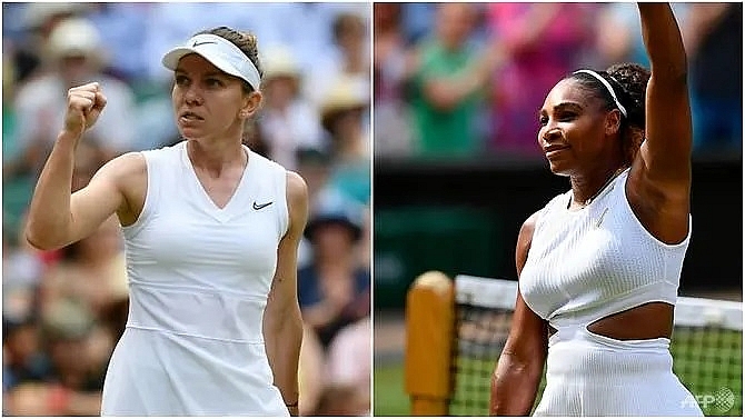 serena to face halep in wimbledon final