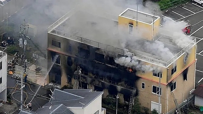 at least 33 dead in suspected arson at japan animation studio kyoani