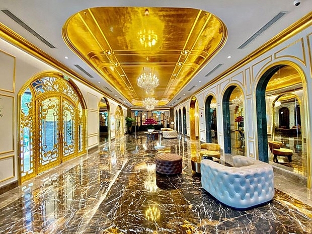 vietnams first gold plated hotel opens in hanoi