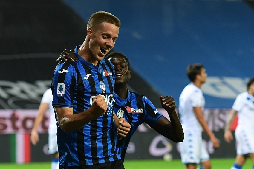 pasalic hat trick helps atalanta go second in serie a
