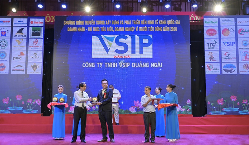 vsip quang ngai receives coveted award for green industrial park 2020