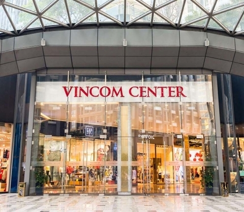 Vincom centre's entrance in District 1, HCM City. Vinhomes shares lost more than 3 per cent yesterday as risk appetite declined. - Photo vinhomecentralpark.com