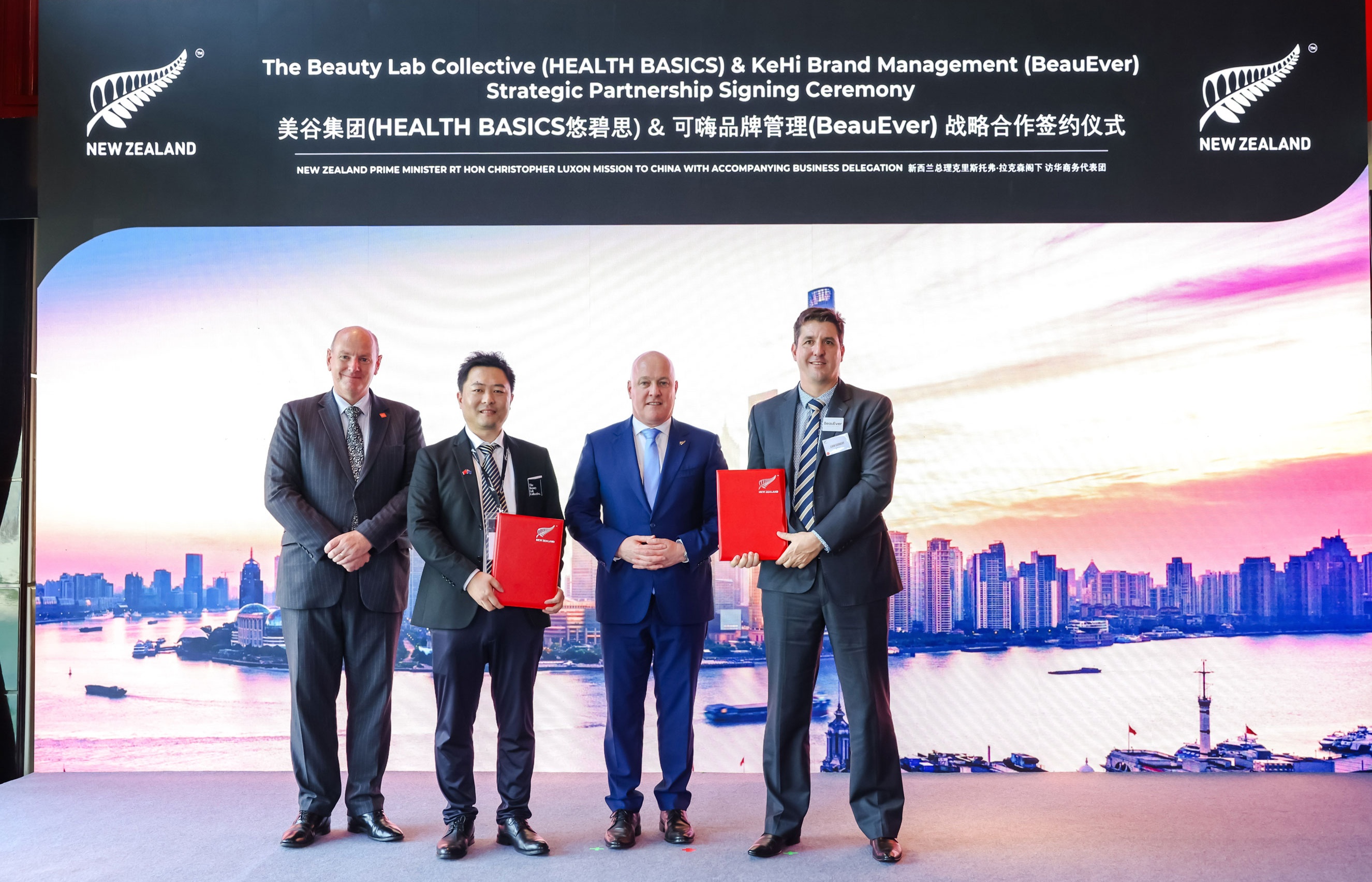 BeauEver gains NZ Prime Minister’s backing at China summit