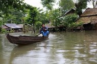 Tens of thousands flee Myanmar floods: government