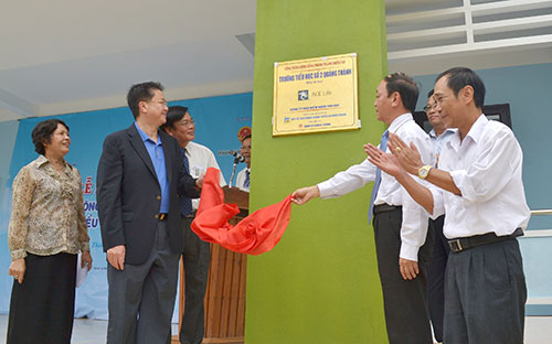 ace life funded school building opens in thua thien hue province