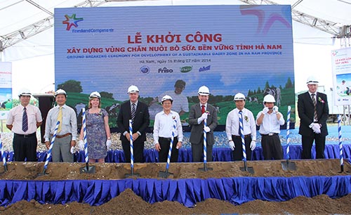 sustainable dairy zone breaks ground in ha nam