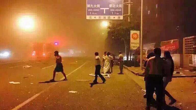 series of blasts in northern chinese city of tianjin dozens killed