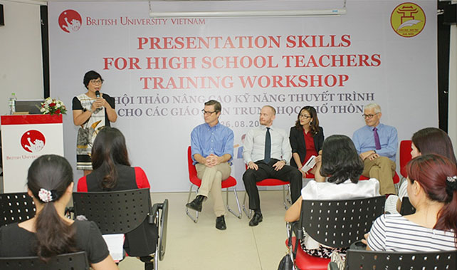 workshop to improve teachers presentation skills held in hanoi