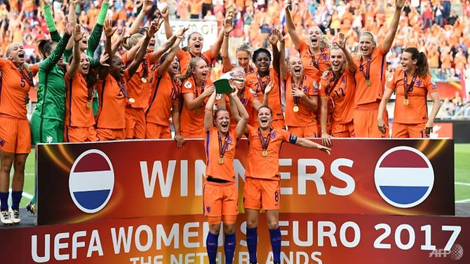 four goal dutch win womens euro for first time