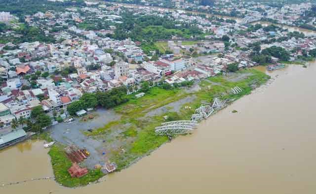 Controversial infilling project on Đồng Nai River continues to be on hold