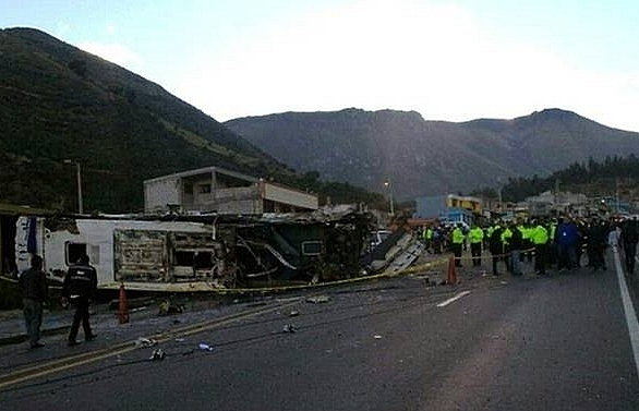 Bus in deadly Ecuador crash carried 'half a ton' of marijuana
