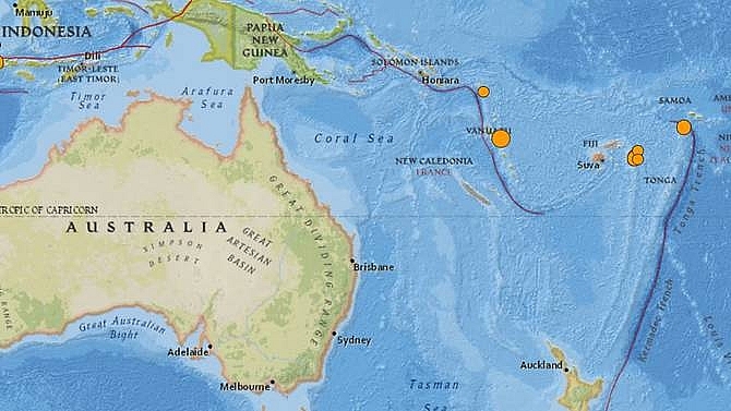 67 magnitude earthquake hits vanuatu