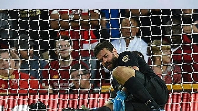 liverpool keeper alisson out for next few weeks says klopp
