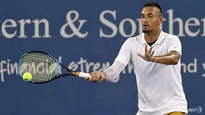 kyrgios fined us 113000 for cincinnati meltdown faces suspension