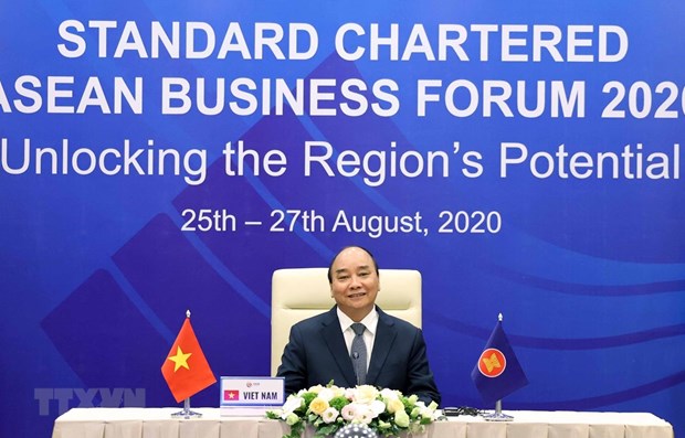 pm attends standard chartered asean business forum 2020
