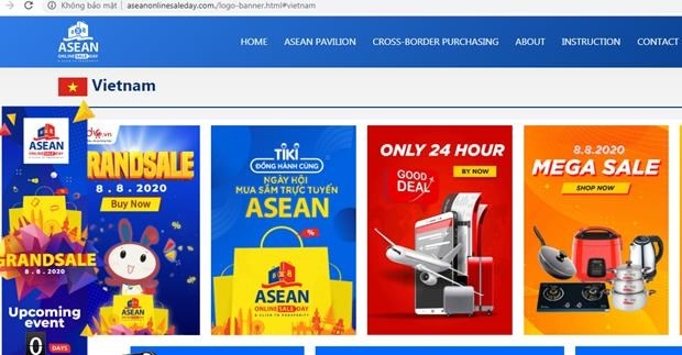 Official website of the ASEAN Online Sale Day (Photo: Internet)