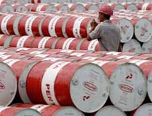 oil down sharply in asian trade