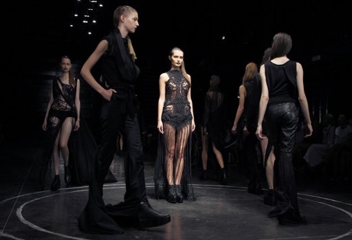 Paris fashion week opens in black and white