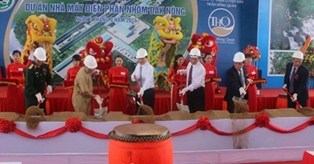 construction starts on 575m aluminium plant