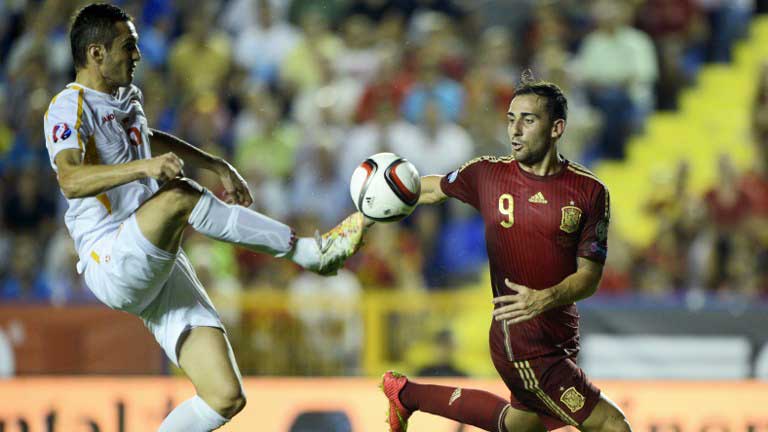 spain start new era with macedonia thrashing