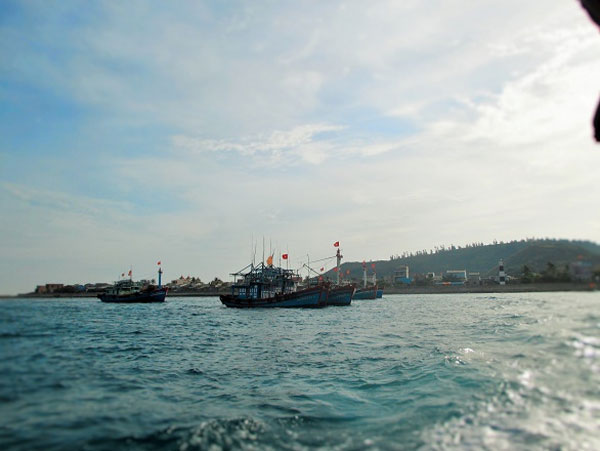 Ly Son Island, An Binh Islands, boat