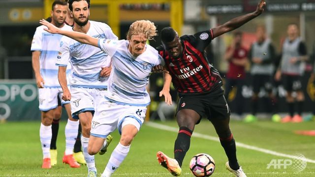 bacca and niang send ac milan up to third