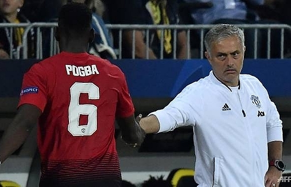Mourinho and Pogba filmed in tense Man United training ground exchange