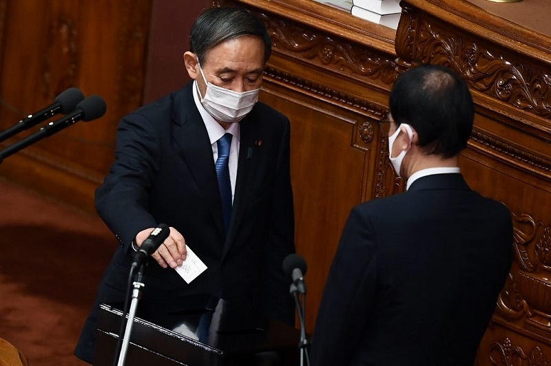 yoshihide suga named japans new prime minister