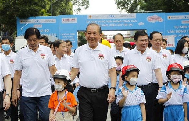 Deputy PM calls for more children wearing helmets