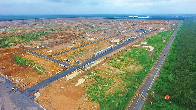 The resettlement area for Long Thanh Airport is coming along slowly